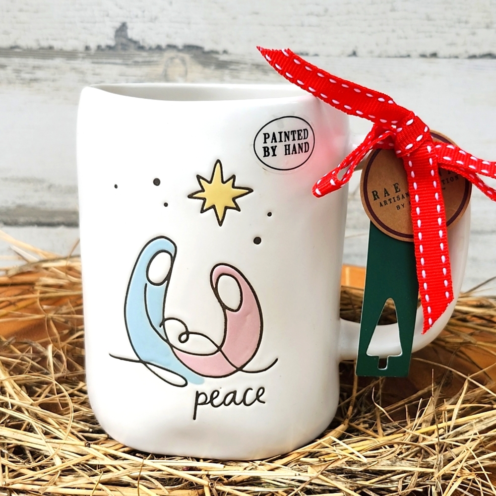 NWT RAE DUNN HOLY FAMILY PEACE MUG - Picture 8 of 8